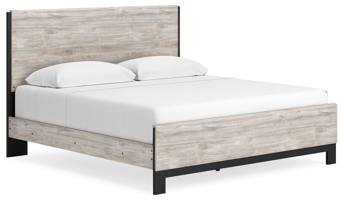 Vessalli - Gray - King Panel Bed