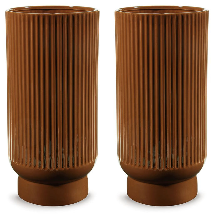 Avalyah - Burnt Umber - Vase (Set of 2) - 15"