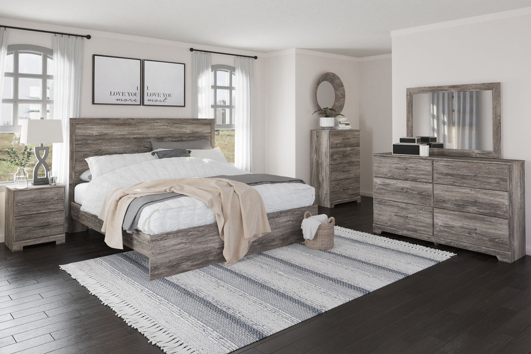 Ralinksi - Gray - 4 Pc. - Dresser, Mirror, King Panel Bed