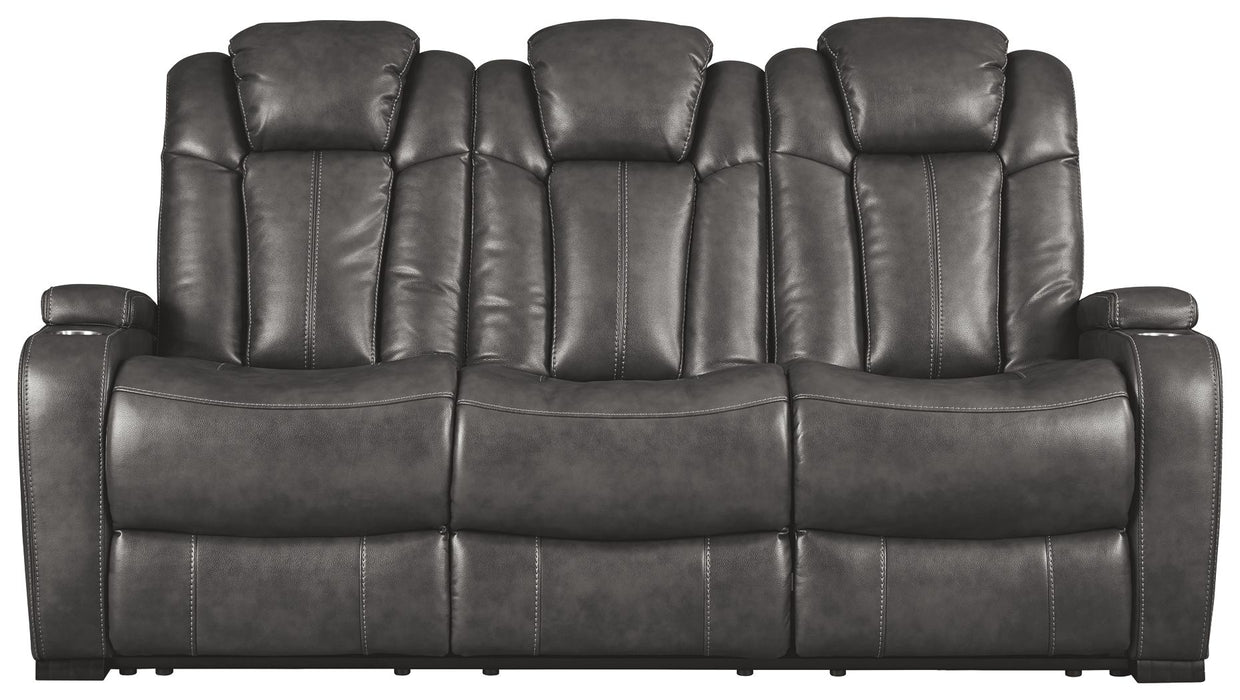 Turbulance - Quarry - Pwr Rec Sofa With Adj Headrest