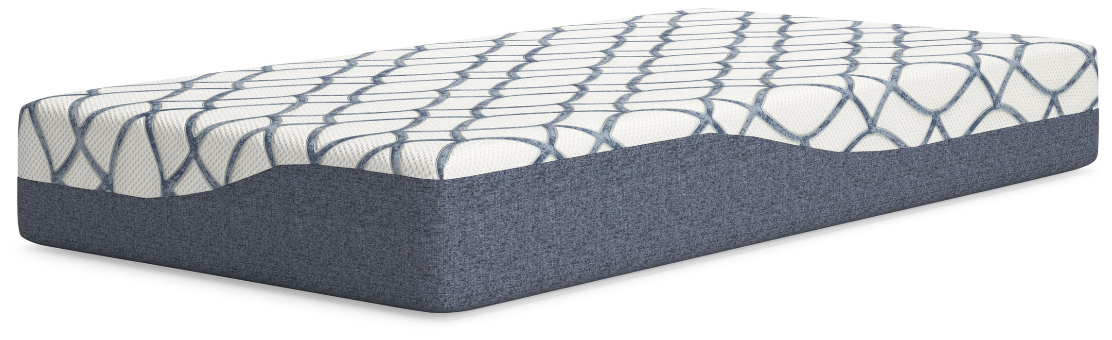 10 Inch Chime Elite 2.0 - White / Blue - Twin Mattress