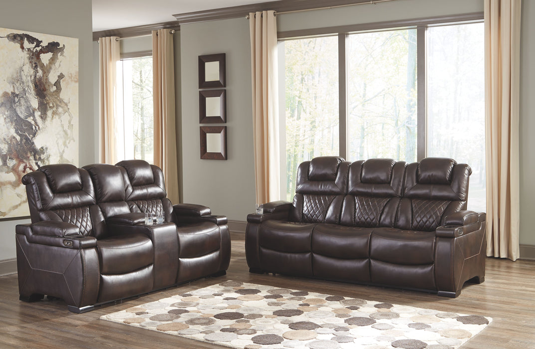 Warnerton - Chocolate - 2 Pc. - Power Sofa, Loveseat