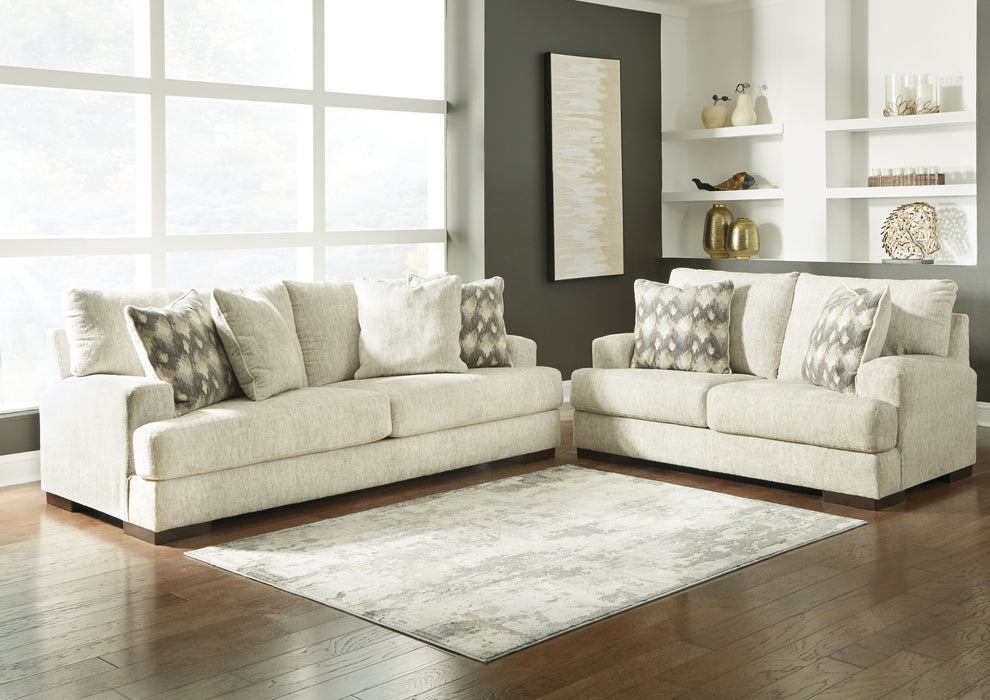 Caretti - Parchment - 2 Pc. - Sofa, Loveseat