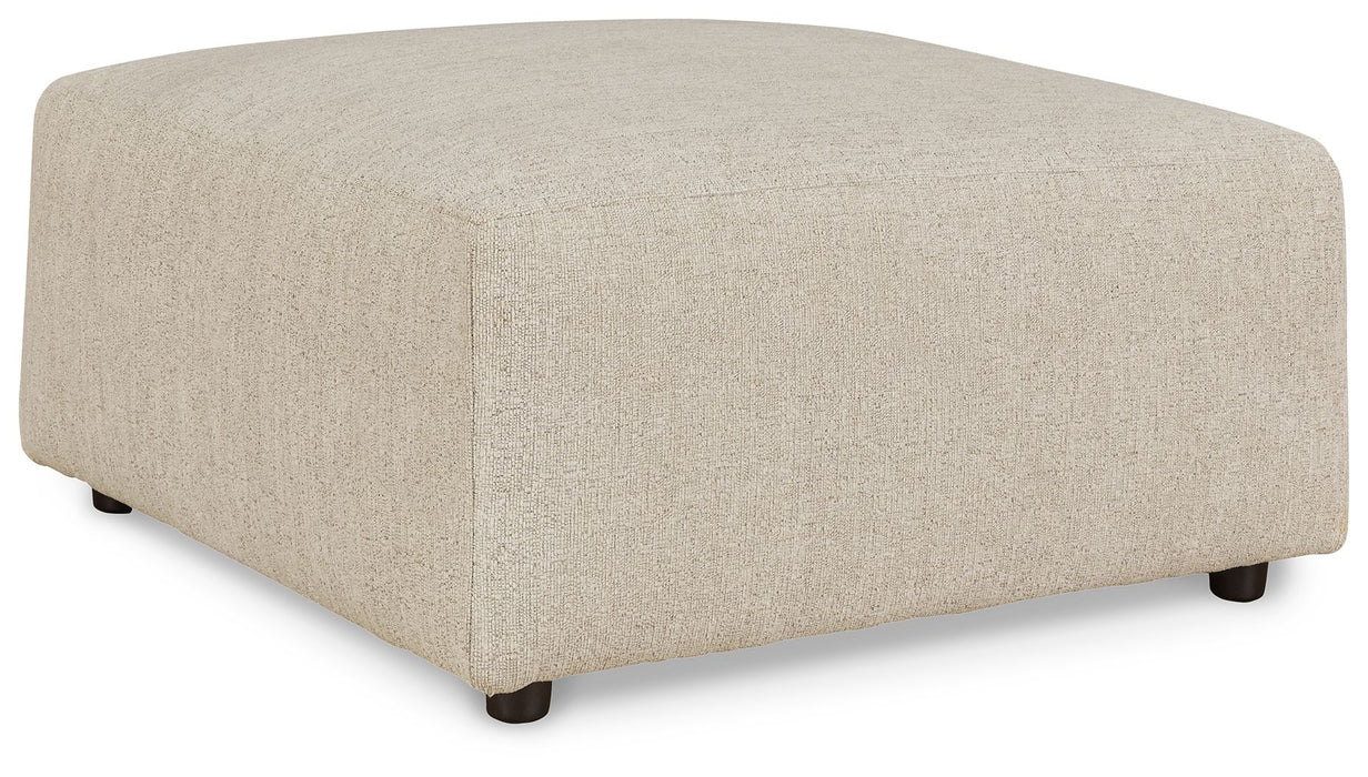 Edenfield - Linen - Oversized Accent Ottoman