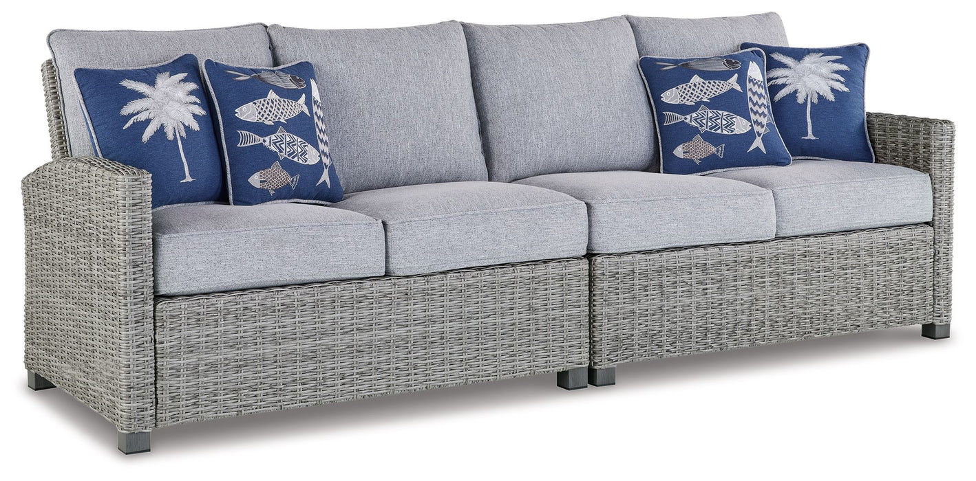 Naples Beach - Light Gray - Raf/laf Loveseat W/Cush (Set of 2)