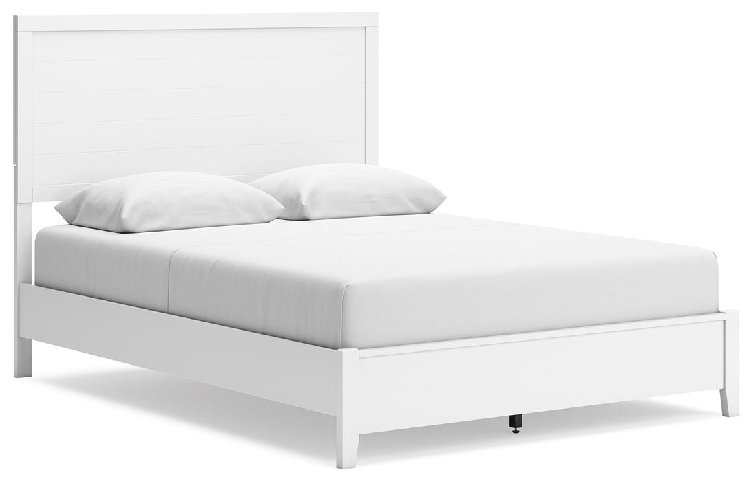 Binterglen - White - Queen Panel Bed