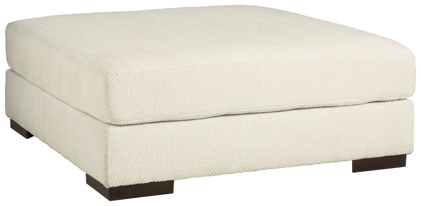 Zada - Ivory - Oversized Accent Ottoman