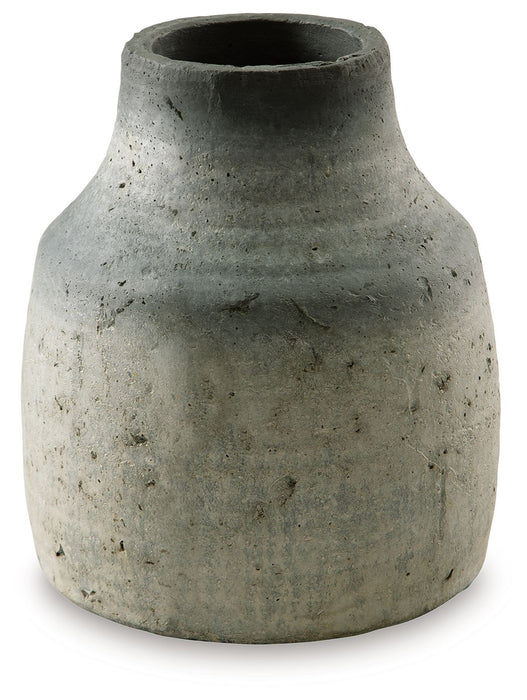 Moorestone - Gray / Black - Vase - 10.5"