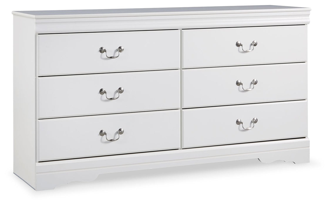 Anarasia - White - Six Drawer Dresser