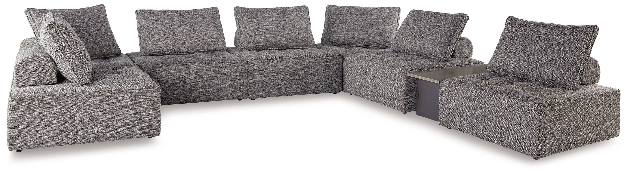 Bree Zee - Brown - 8-Piece Outdoor Sectional