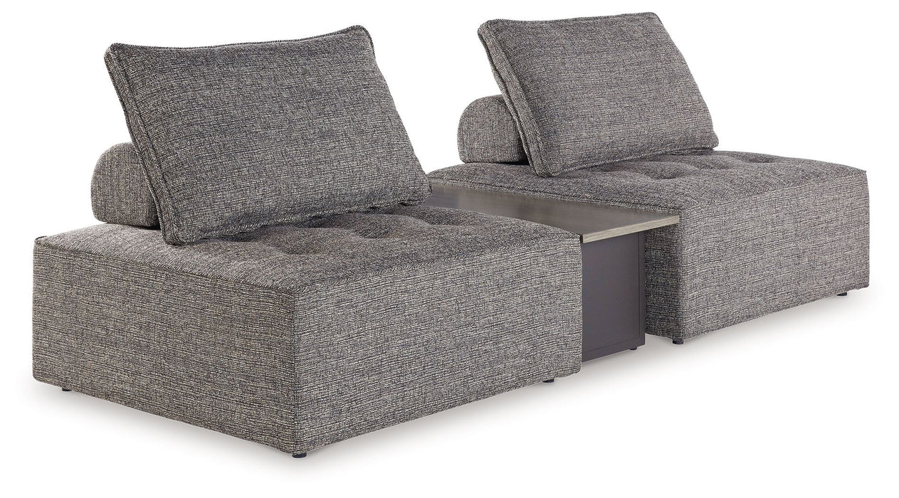 Bree Zee - Brown - 3-Piece Outdoor Sectional