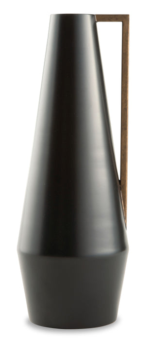 Pouderbell - Black / Gold Finish - Vase - Small