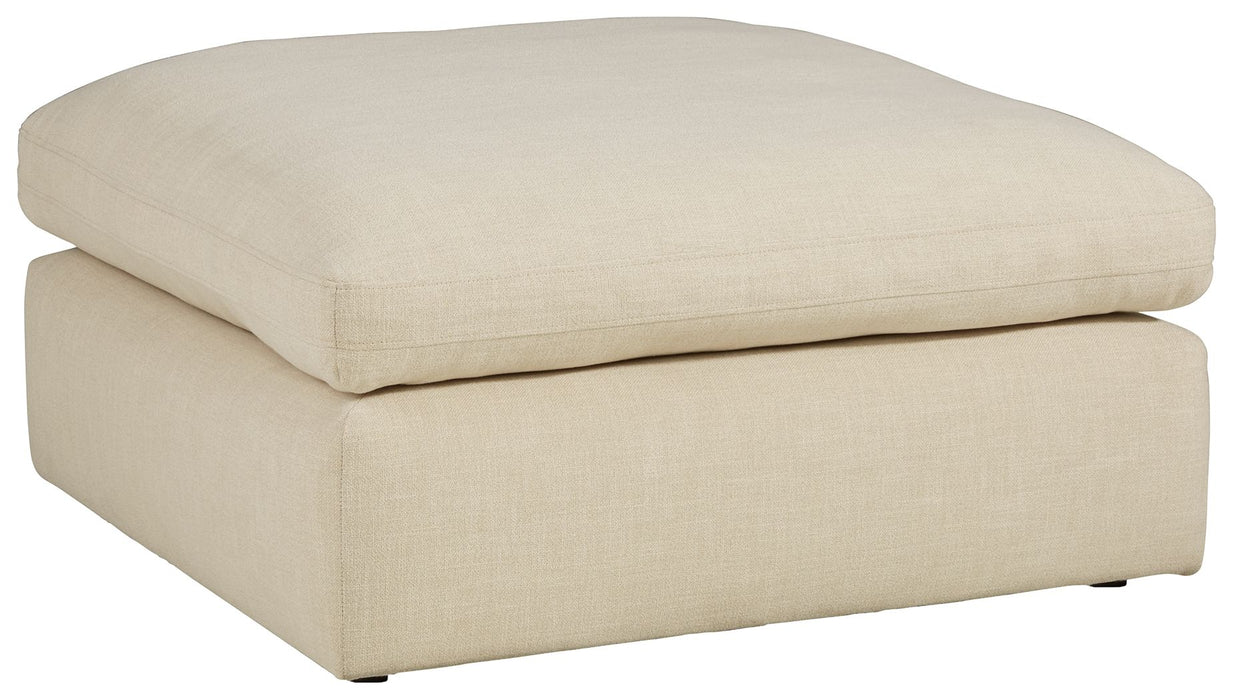 Elyza - Linen - Oversized Accent Ottoman