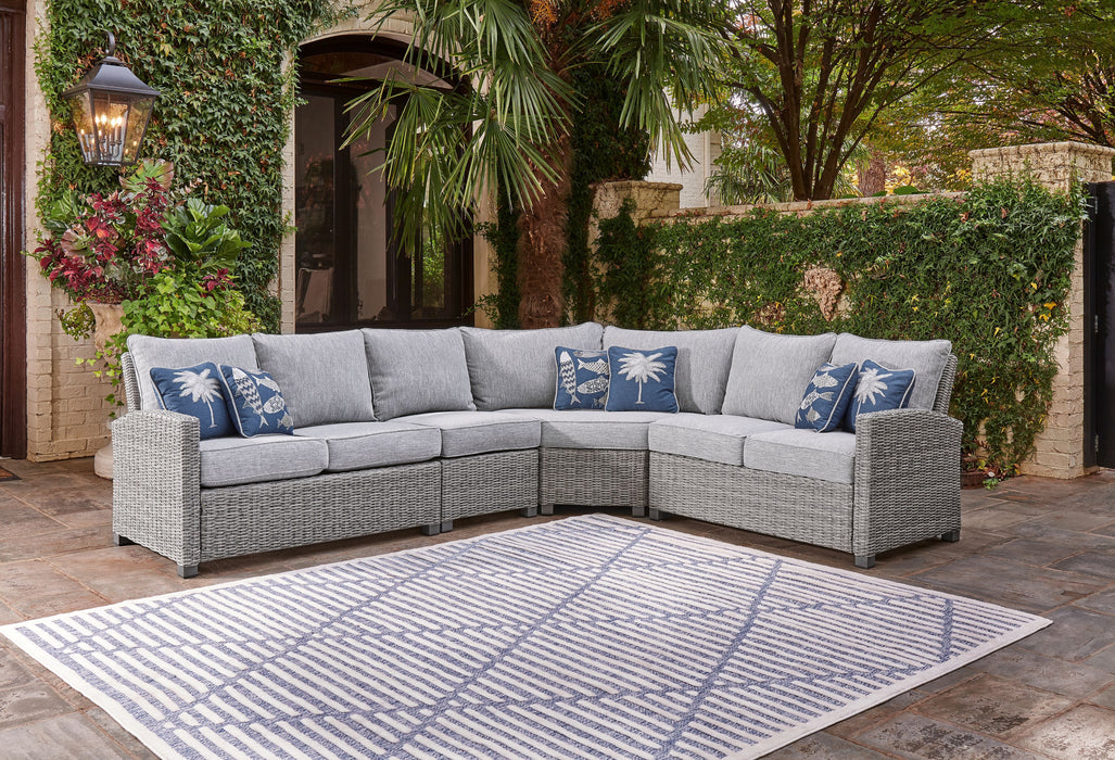 Naples Beach - Light Gray - 4 Pc. - Sectional Lounge