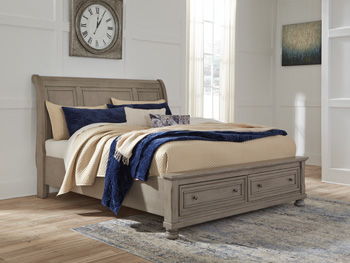 Lettner - Light Gray - King/Cal King Sleigh Headboard