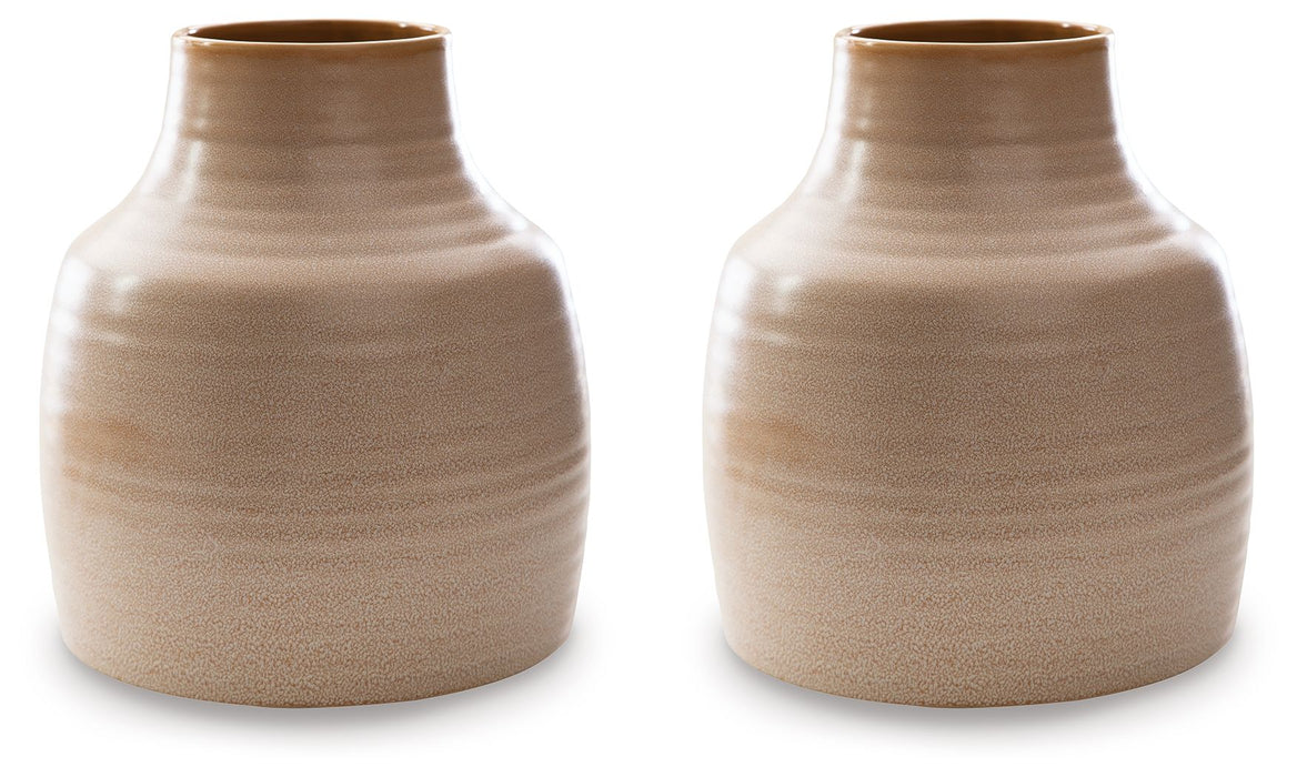 Millcott - Tan - Vase (Set of 2) 10' X 10'