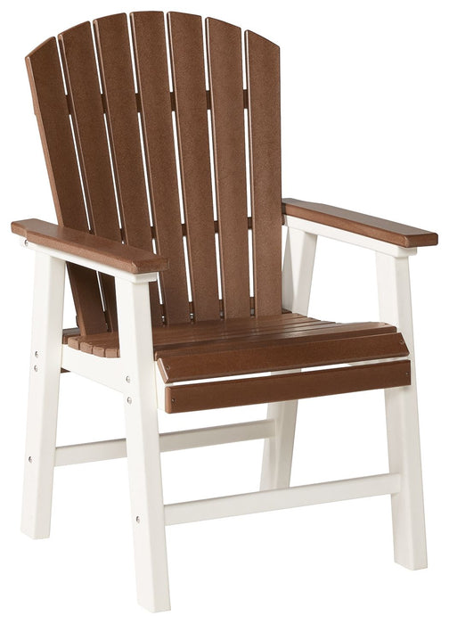 Genesis - Brown / White - Arm Chair (Set of 2)