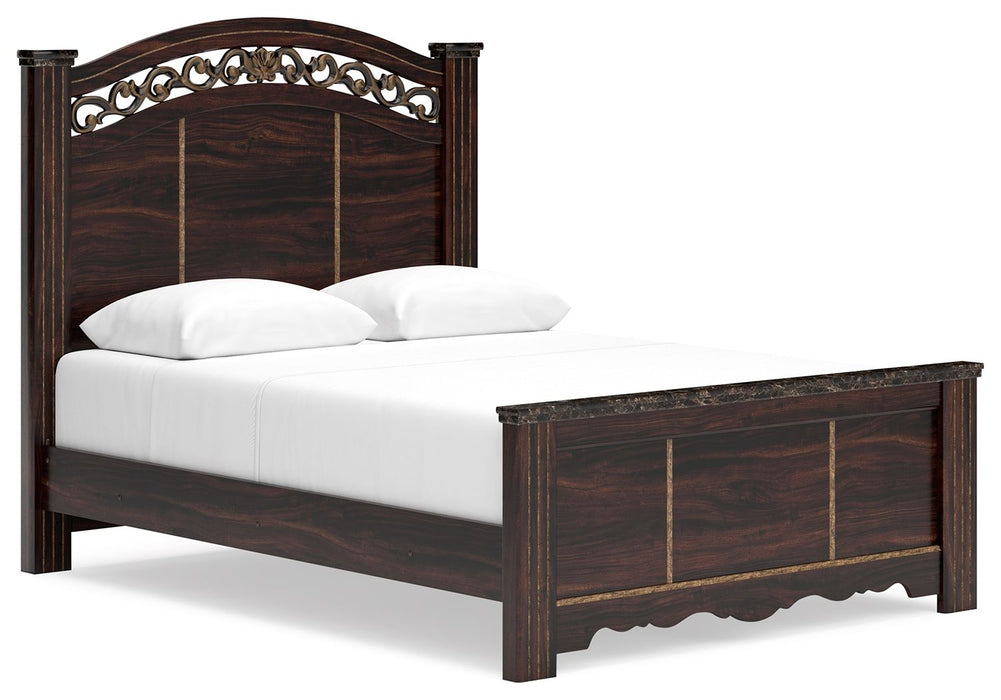 Glosmount - Two-tone - Queen Poster Bed