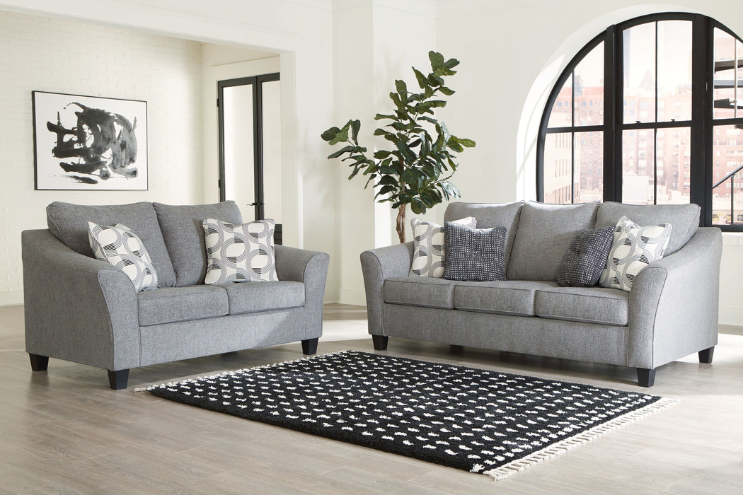 Mathonia - Smoke - 2 Pc. - Sofa, Loveseat