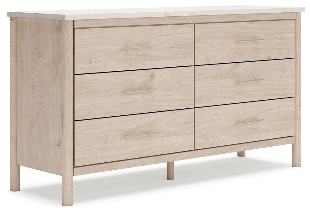 Cadmori - Two-tone - Six Drawer Dresser