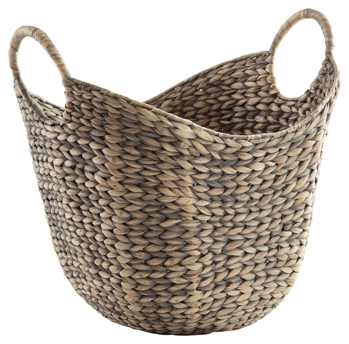 Perlman - Antique Gray - Basket (Set of 2) - Large