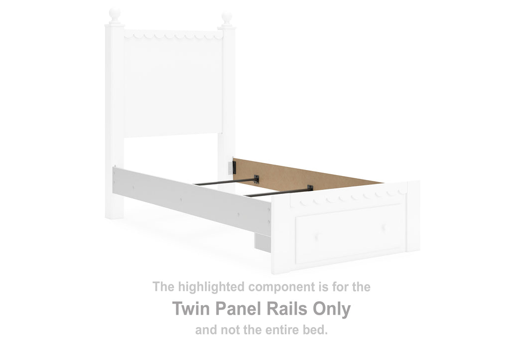 Mollviney - White - Twin Panel Rails