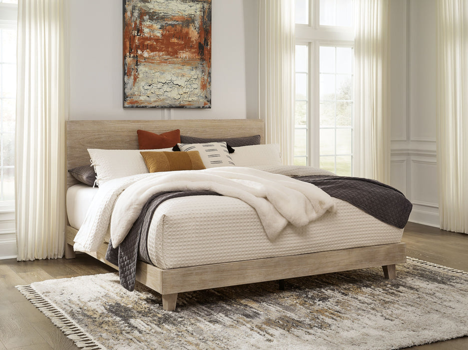 Michelia - Bisque - King Panel Bed