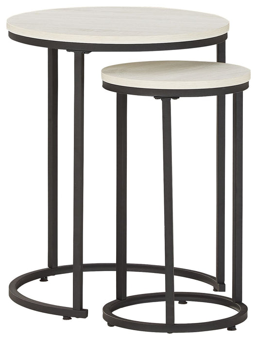 Briarsboro - White / Black - Accent Table (Set of 2)