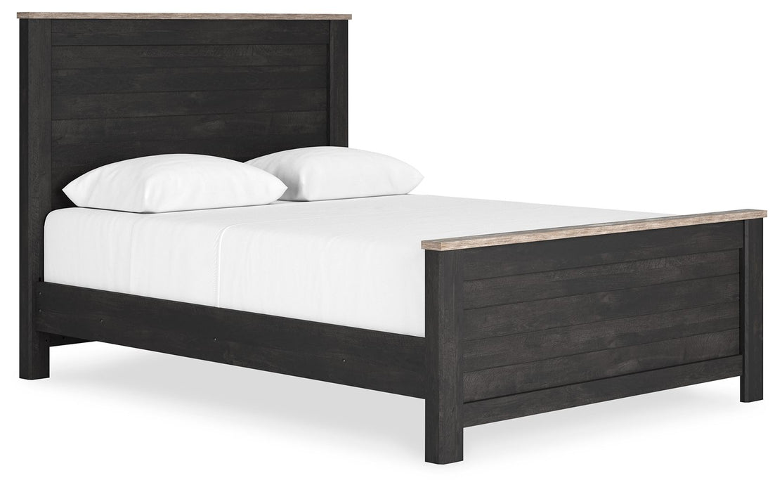 Nanforth - Two-tone - Queen Panel Bed