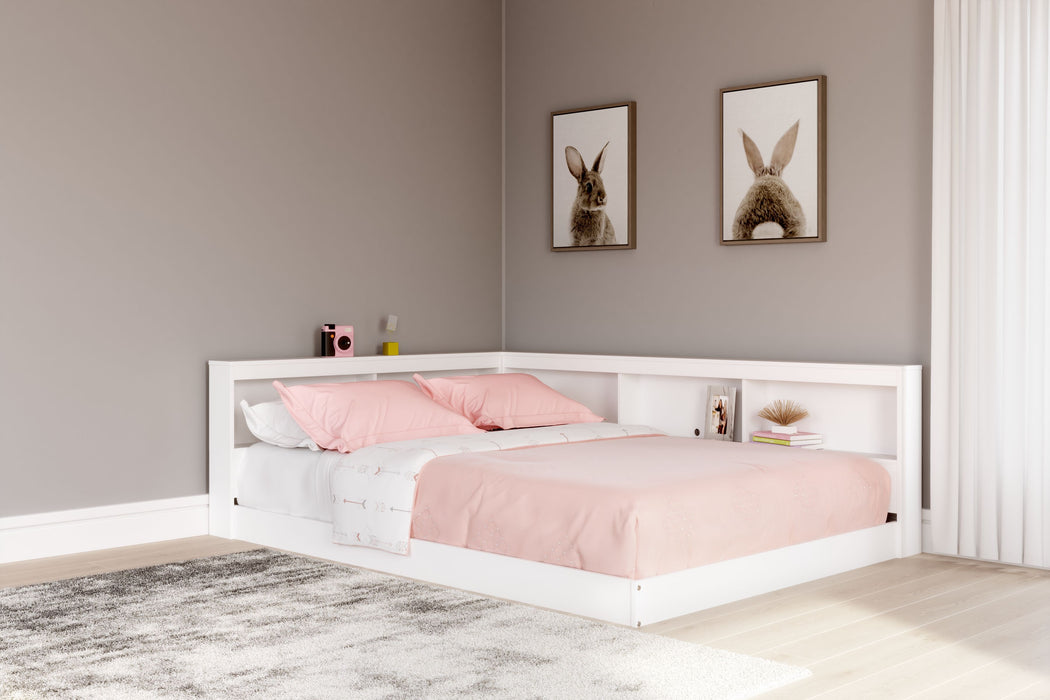 Piperton - White - Full Bookcase Storage Bed