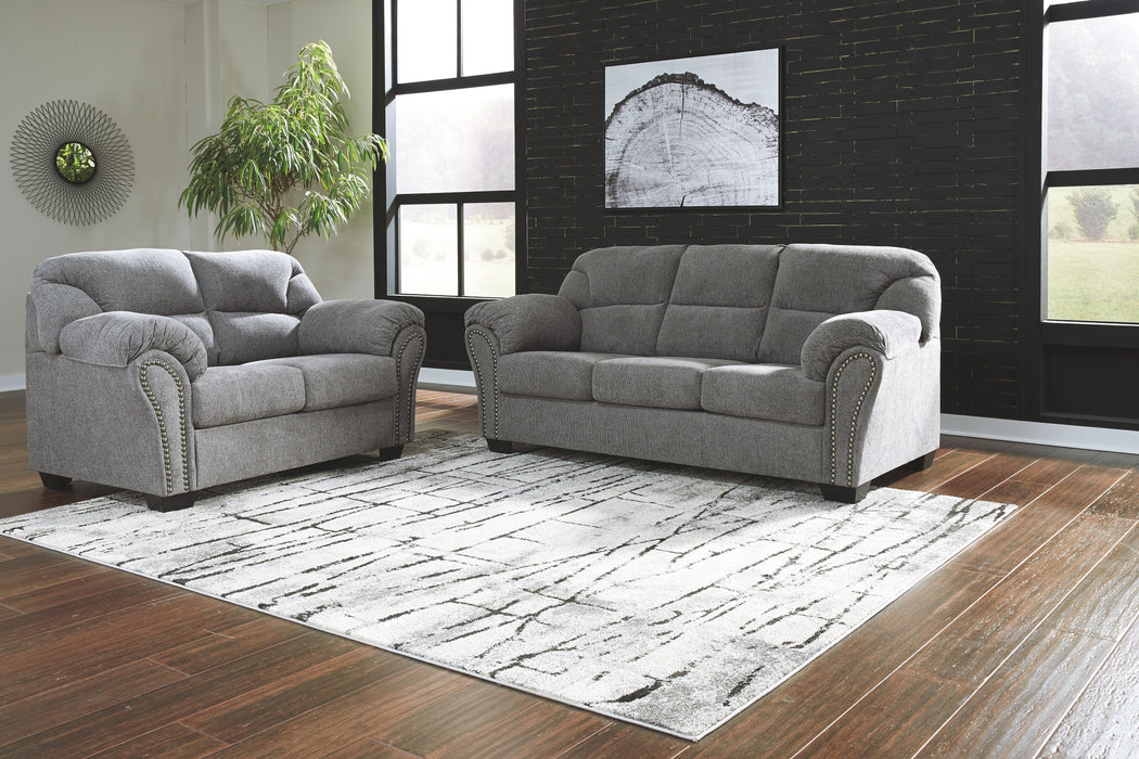 Allmaxx - Pewter - 2 Pc. - Sofa, Loveseat