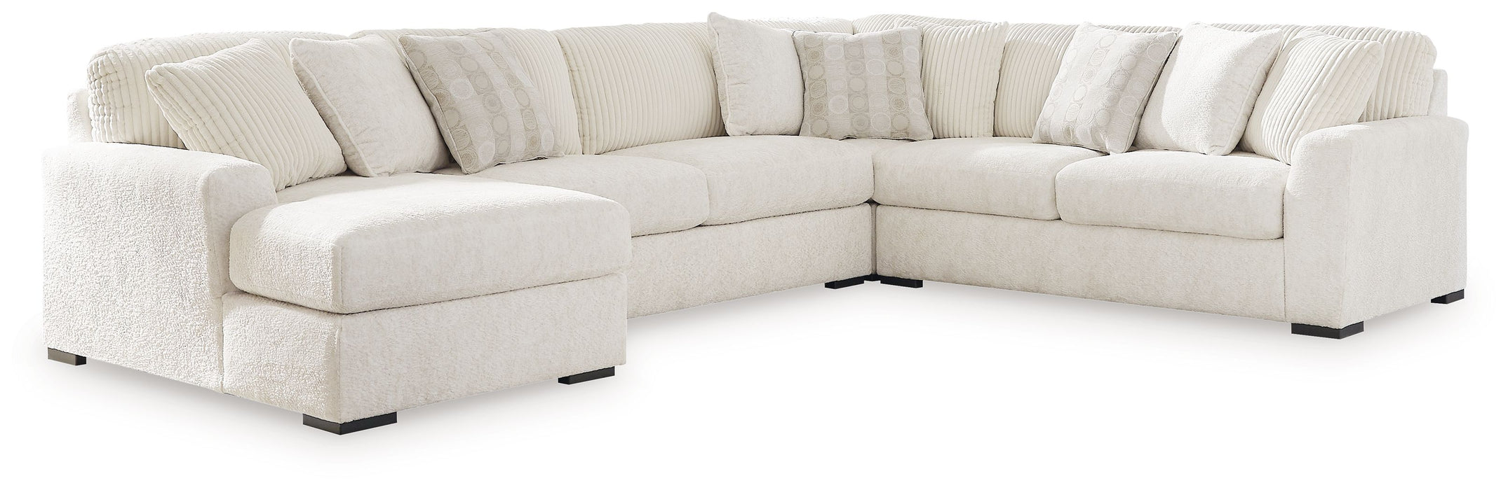 Chessington - Ivory - 4-Piece Sectional With Laf Corner Chaise