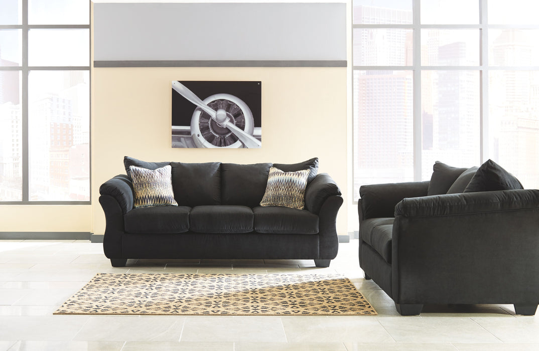 Darcy - Black - 2 Pc. - Sofa, Loveseat