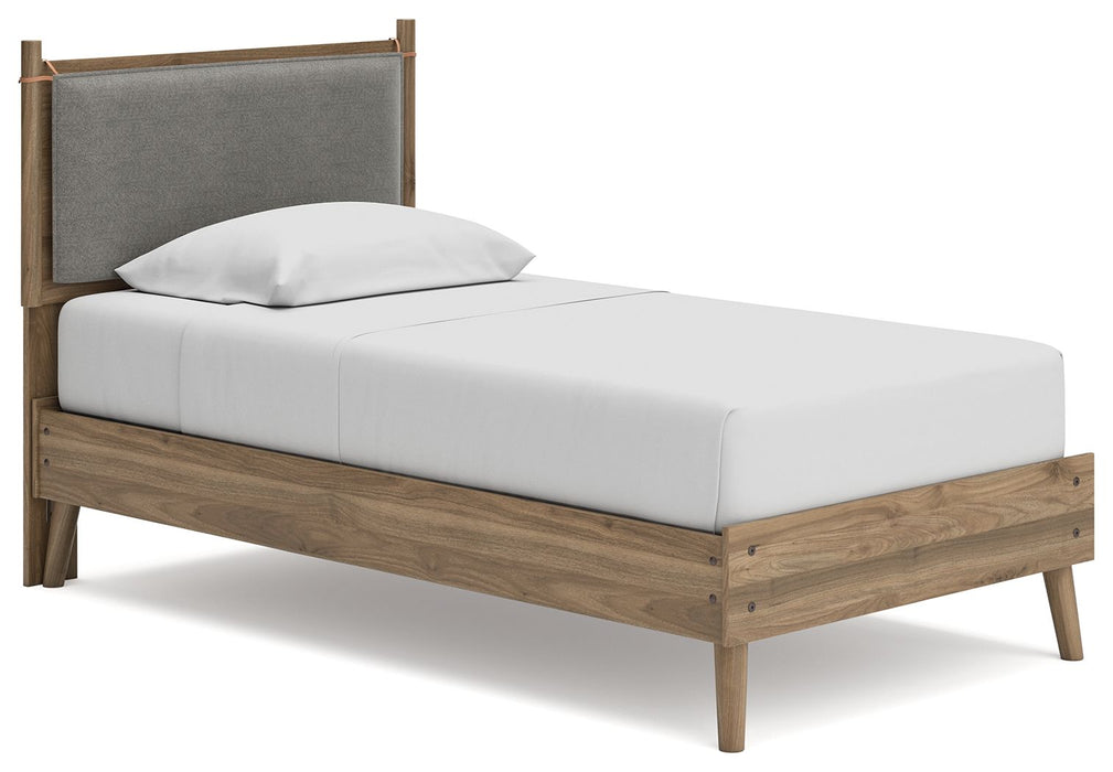 Aprilyn - Light Brown- Twin Panel Bed