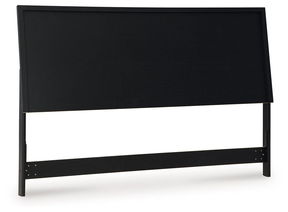 Danziar - Black - King Panel Headboard