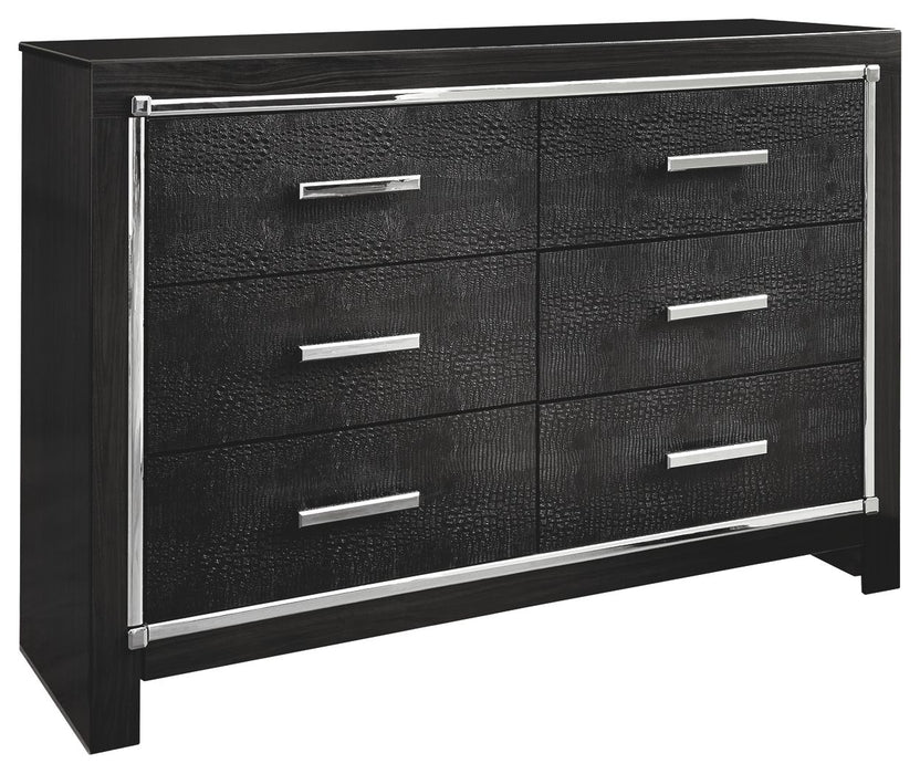 Kaydell - Black - Six Drawer Dresser