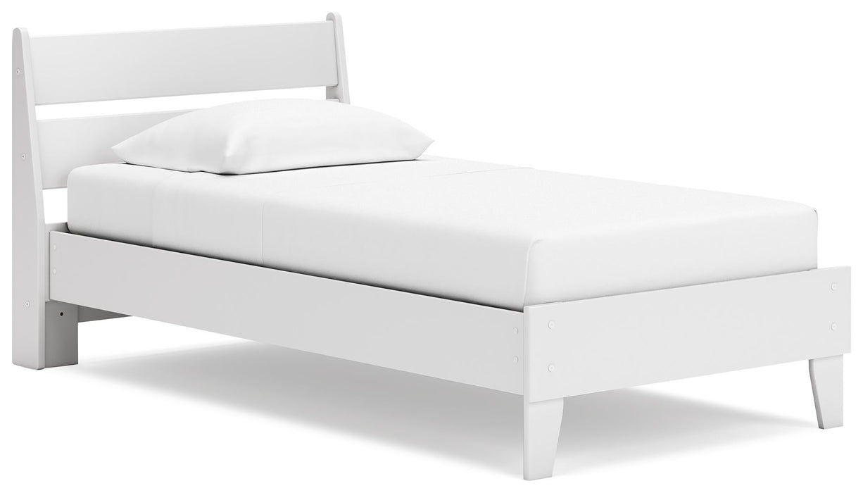 Socalle - Two-tone - Twin Panel Platform Bed