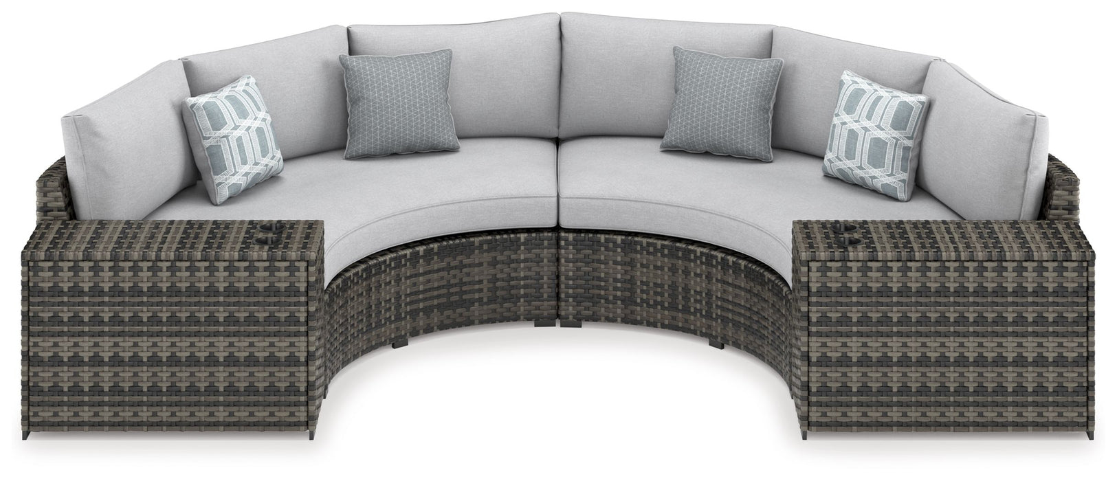 Harbor Court - Dark Gray - 4 Pc. - Loveseat Sectional Lounge