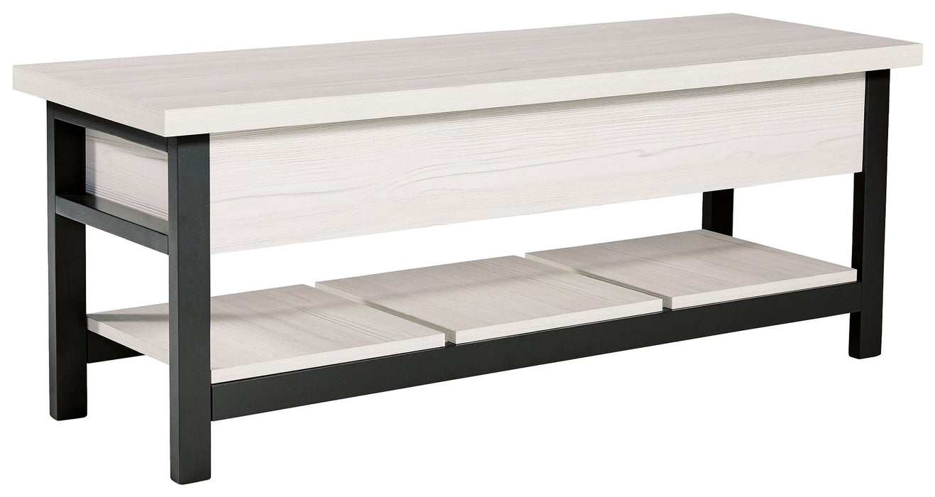 Rhyson - White - Storage Bench