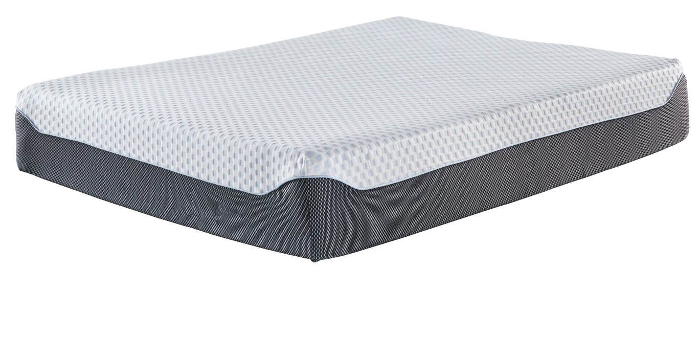 12 Inch Chime Elite - White / Gray - Full Memory Foam Mattress In A Box