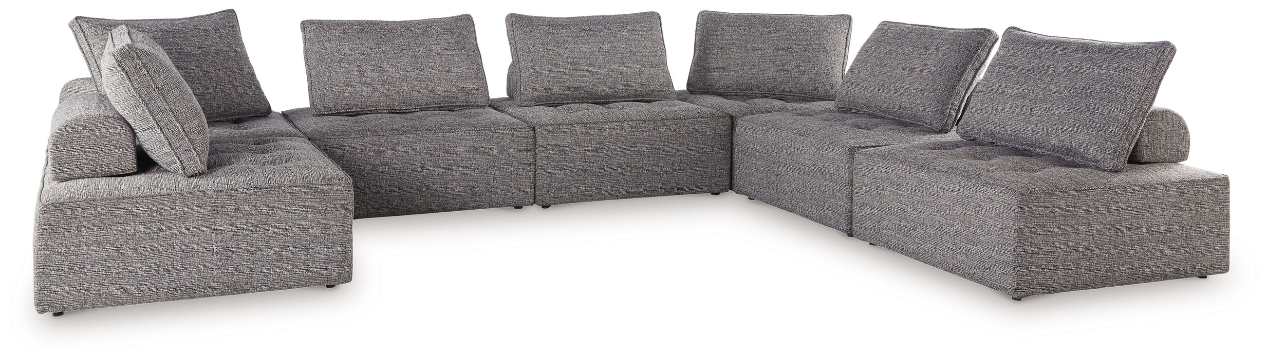 Bree Zee - Brown - 7-Piece Outdoor Sectional