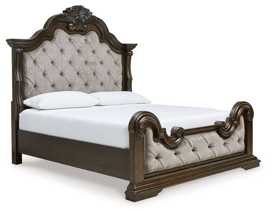 Maylee - Dark Brown - California King Upholstered Bed