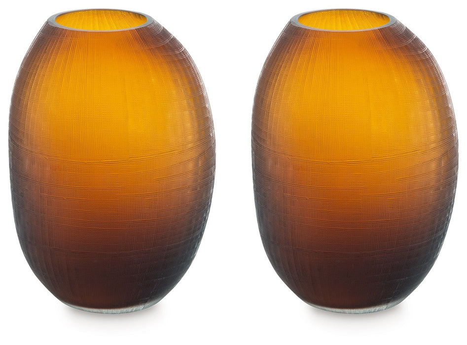 Embersen - Amber - Vase (Set of 2) 11"