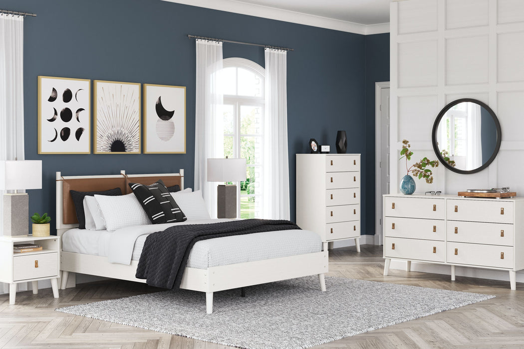 Aprilyn - White - 4 Pc. - Dresser, Chest, Queen Panel Bed