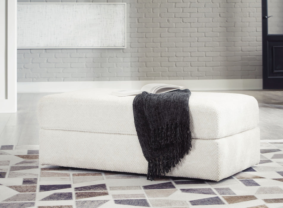 Karinne - Linen - Oversized Accent Ottoman