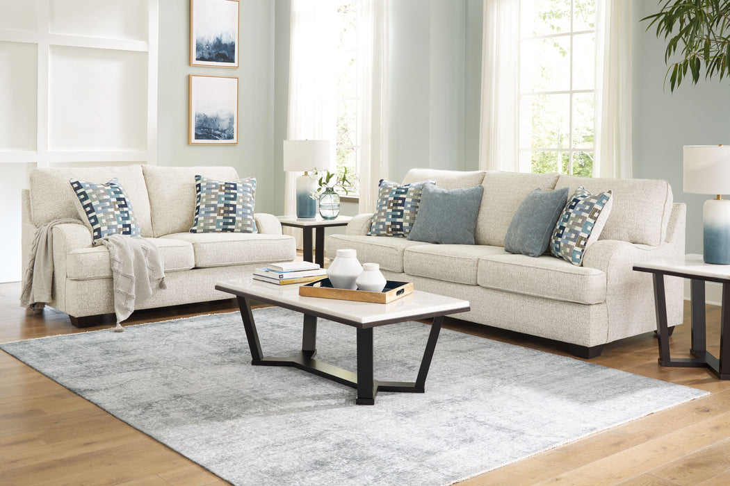 Valerano - Parchment - 2 Pc. - Sofa, Loveseat