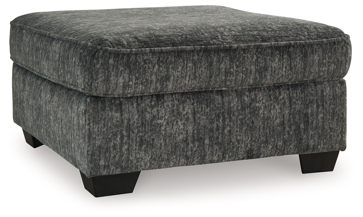 Lonoke - Gunmetal - Oversized Accent Ottoman