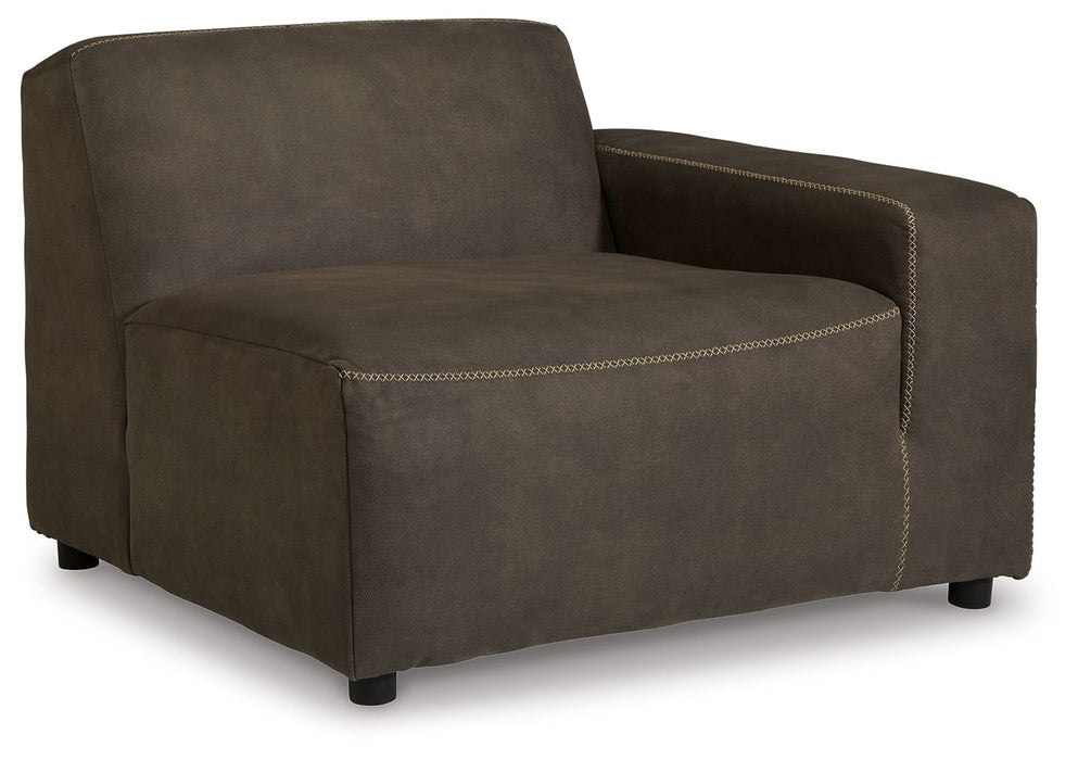 Allena - Gunmetal - Raf Corner Chair