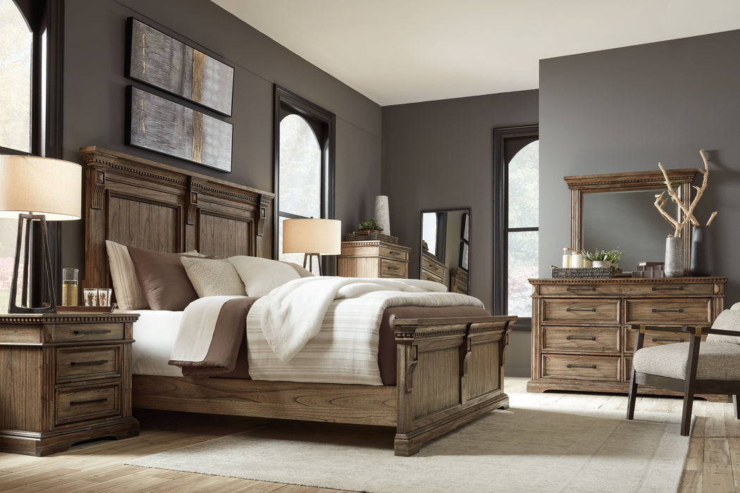 Markenburg - Brown - 7 Pc. - Dresser, Mirror, King Panel Bed, 2 Nightstands