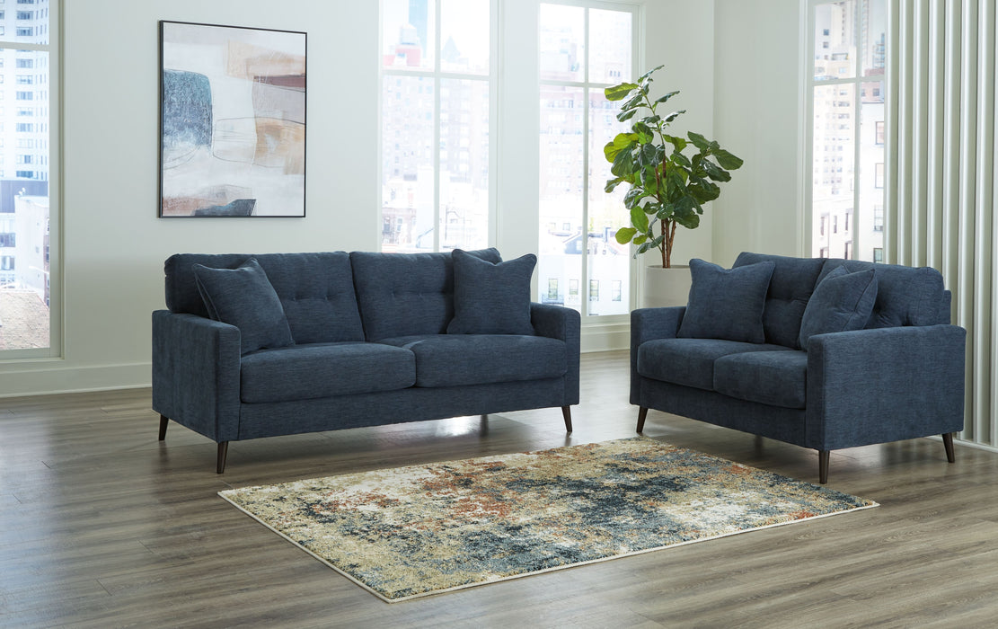 Bixler - Navy - 2 Pc. - Sofa, Loveseat